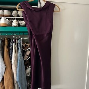 AfterDark Rich Plum Sleeveless Midi Dress